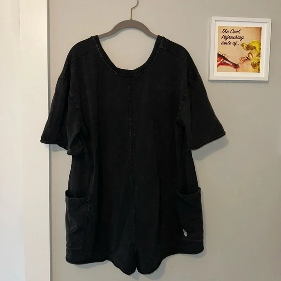 NWOT FP Movement Black Hot Shot Tee Romper - Picture 4 of 6